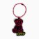 Acrylic key a keychain on the chain "Bear", 3.7 x 9 cm