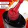 Gel nail polish "Red Boom", 3 phase, 8 ml, led/uv, color (86)