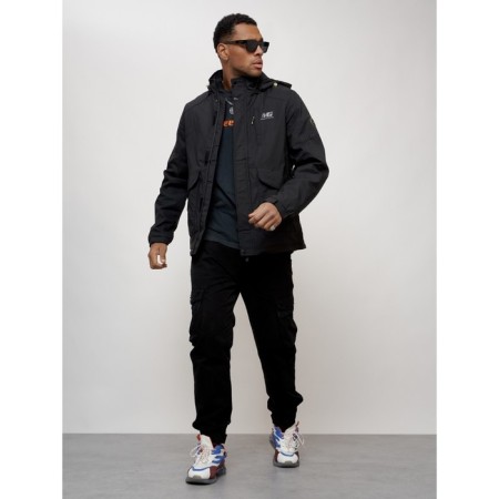 Sports male jacket, size 52, black color