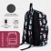 Youth backpack made of textiles, external pocket, black color