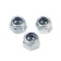 Gaika Stroybat, with a locking ring, Din985, galvanized, M4, 18 pcs
