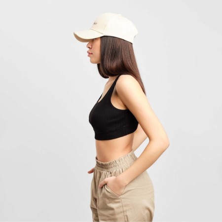 Women's cap with embroidery, milk, p. 56-58-2