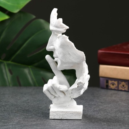 Figure "Silence" 20x7 cm white-2