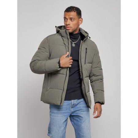 Male Winter jacket, size 56, khaki color-6