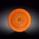 Deep plate Wilmax England Spiral, D = 25.5 cm, 350 ml, Orange color
