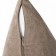 Decorative pillowcase "Tina", size 45x45 cm, dark beige color