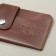 Cartholder, 2 departments, brown dark. Pul-up