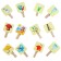 Board game "Seasons" with clothespins, 2+