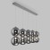 Selisa suspension lamp, 3W, G4, 100x15 cm