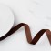 Velvet tape, 15 mm, 18 ± 1 m, brown color No. 119