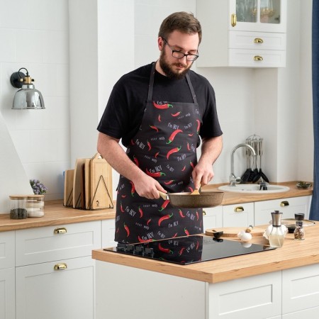 Apron "Ethel" Pepper 73x71 cm, 100% HL, reps 210 g/m2-2