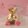 Set gift "Bunny in the dress" soap pink roses 5 pcs, dew 7x7x12 cm