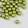Set of beads "needlework" plastic, diameter 10 mm, 25 g, marsh-green