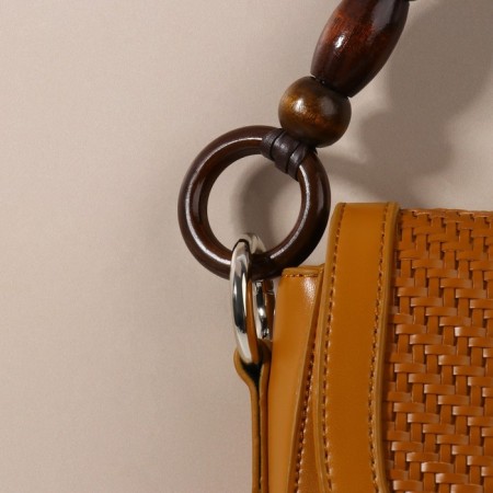 Handles for a bag, 2 pcs, 44.5 × 4.5 cm, brown color-4