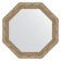 Mirror in the baguette frame, an antique silver vignette 85 mm, 75.4x75.4 cm