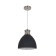 Viola 1x60W E27 Susception, Black, Nickel 30x30 cm
