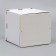 Box for a cake with a window, "heart", white, 26 x 26 x 30 cm