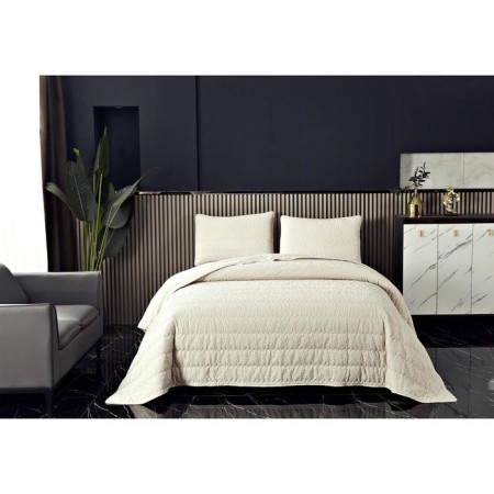 A set with a bedspread "Nadine", size 160x220 cm, 50x70 cm, color milk