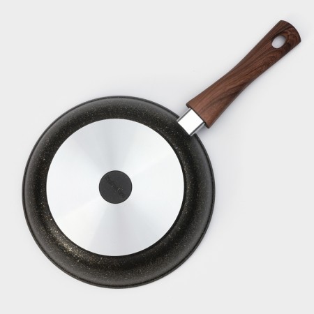 Granit Ultra Black-Gold pan, D = 24 cm, anti-stick coating, glass cover, removable handle-10