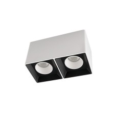 DK3085-WB+WH Накладной поворотный светильник под сменную лампу SORO, IP20, 15W, GU5.3, LED, бело-чер