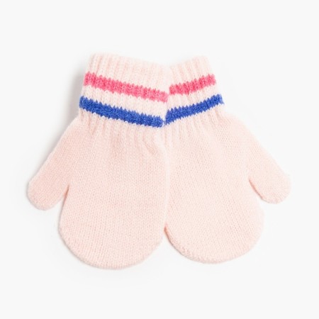 Mittens for children, pink color, size 14 (4-6 years)