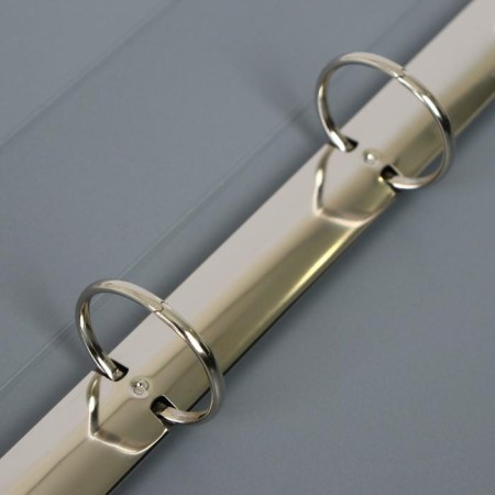 Folder on 4 rings A4, Calligrata, 40 mm, 700 μm, inner pocket, pocket for a spine, gray-2