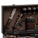 Set with skewers Gift "Hunter" No. 10, in the case of eco-leather