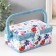 Casket for needlework "Flowering on white" 18x12x9.5 cm