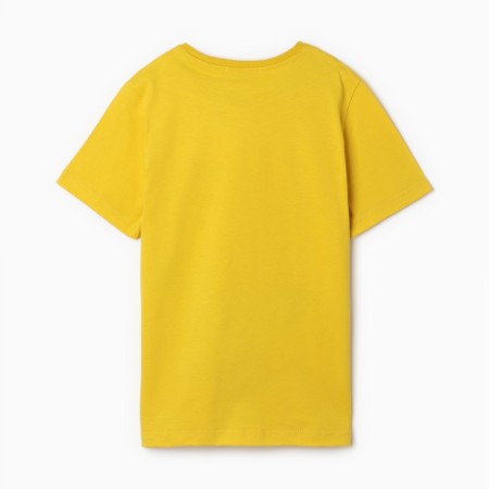T -shirt for a boy, yellow color, height 146 cm-3