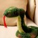 Soft toy "Snake", 15 cm, green color