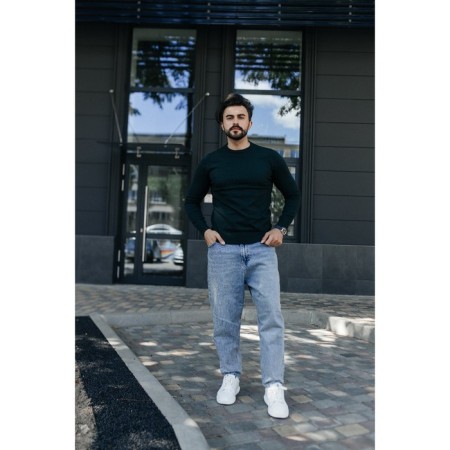 Jumper male ise, size 56, emerald color-2