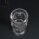 Glass of glass per 1 candle d = 5 cm "face" transparent 7x7x12.5 cm