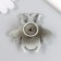 Pen for the casket Metal "Bee" aged silver 5.6x5.9x2.9 cm