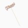 Topper "with an anniversary" 10x4 cm give beautifully