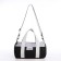 Youth bag with zipper, black color