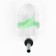 Drill for rodents with a metal nose, 60 ml, transparent with green clinking
