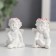 Polystone souvenir "Angel in a wreath of roses" 3.4x2.5x2.5 cm mix