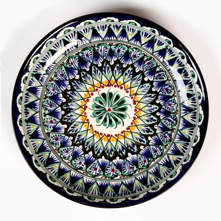 Largan Rishtan ceramics "Patterns", 25 cm, blue, mix-10
