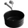 Grossman GR-3025BM sink, round, D = 405 mm, black matte