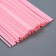 A tube for balls and flags, d = 5 mm, pink color, set 100 pcs.