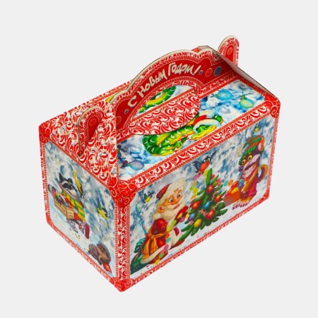 New Year. The gift box "Adventures begin" New Year's suitcase medium 20 x 12 x 19 cm.-2