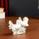Souvenir "2 white pigeons" with rhinestones 9x12 cm