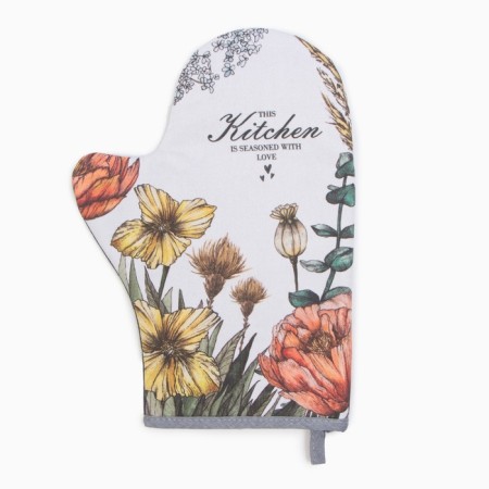 Mittens and Open Ethel "poppy fields" 20x28cm, sarzha, 100% x/l, Vatin 250g/m2-1