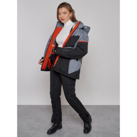 Ski jacket women's, size 54, black color-18