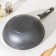 Frying pan “Granite Wok”, D = 28 cm, glass cover, anti-stick coating, dark gray color