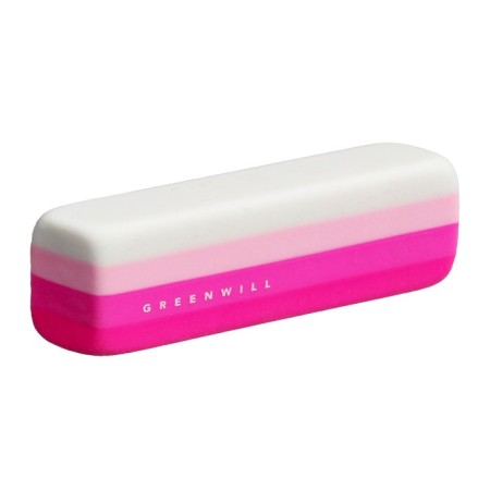 Eraser rectangular, beveled, mix-3