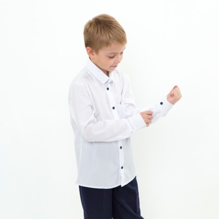 Shirt for a boy, white color, height 152 cm-2
