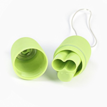Vibroyaitzo jaga jaga, with a remote control, silicone, 7/3 cm, salad-3