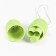 Vibroyaitzo jaga jaga, with a remote control, silicone, 7/3 cm, salad