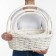 Set of wicker baskets, 47x39x17/43, 40x32x15/38, 33x25x13/33 cm, 3 pcs., Bely, Ivas